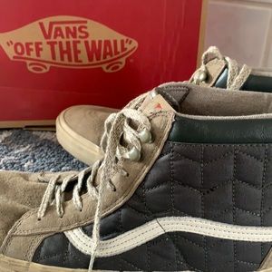 QUILTED Vans Sk8 hi MTE CA golden goose olive